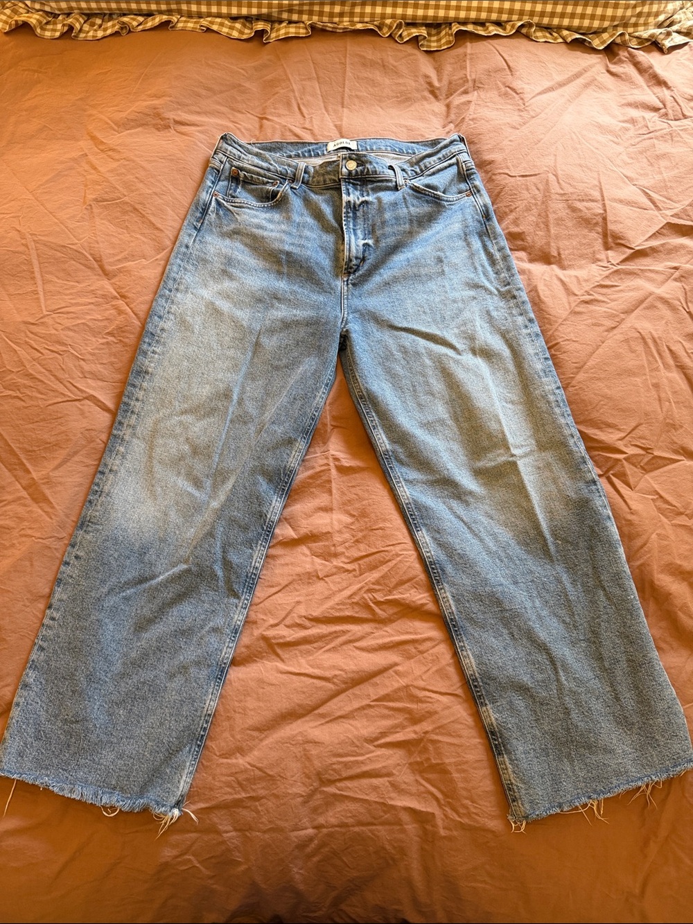Agolde Light Wash Baggy Jeans